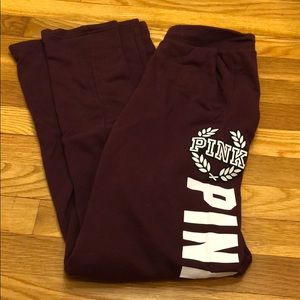 PINK maroon sweatpants